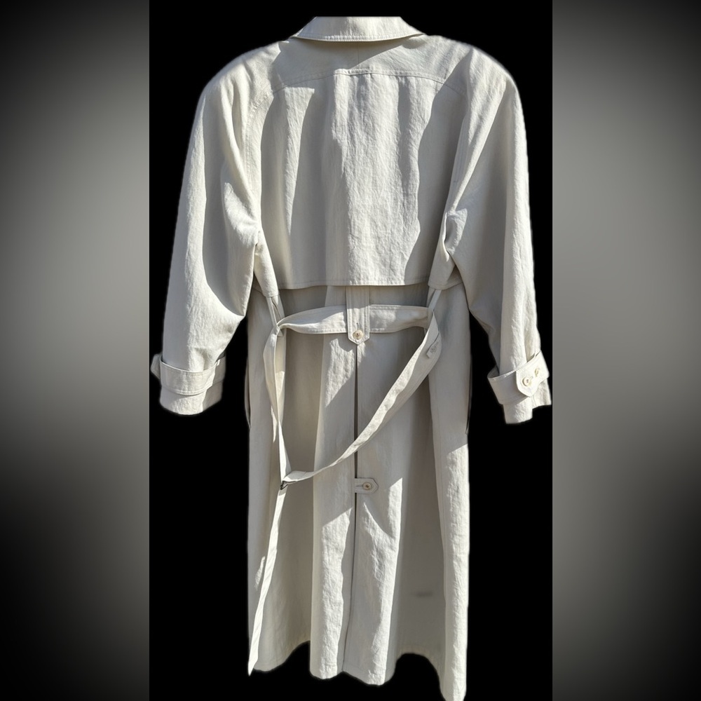 Vintage 70's-80's London Fog Trench Coat Beige Women’s 8 Reg Union Made - Picture 2 of 5